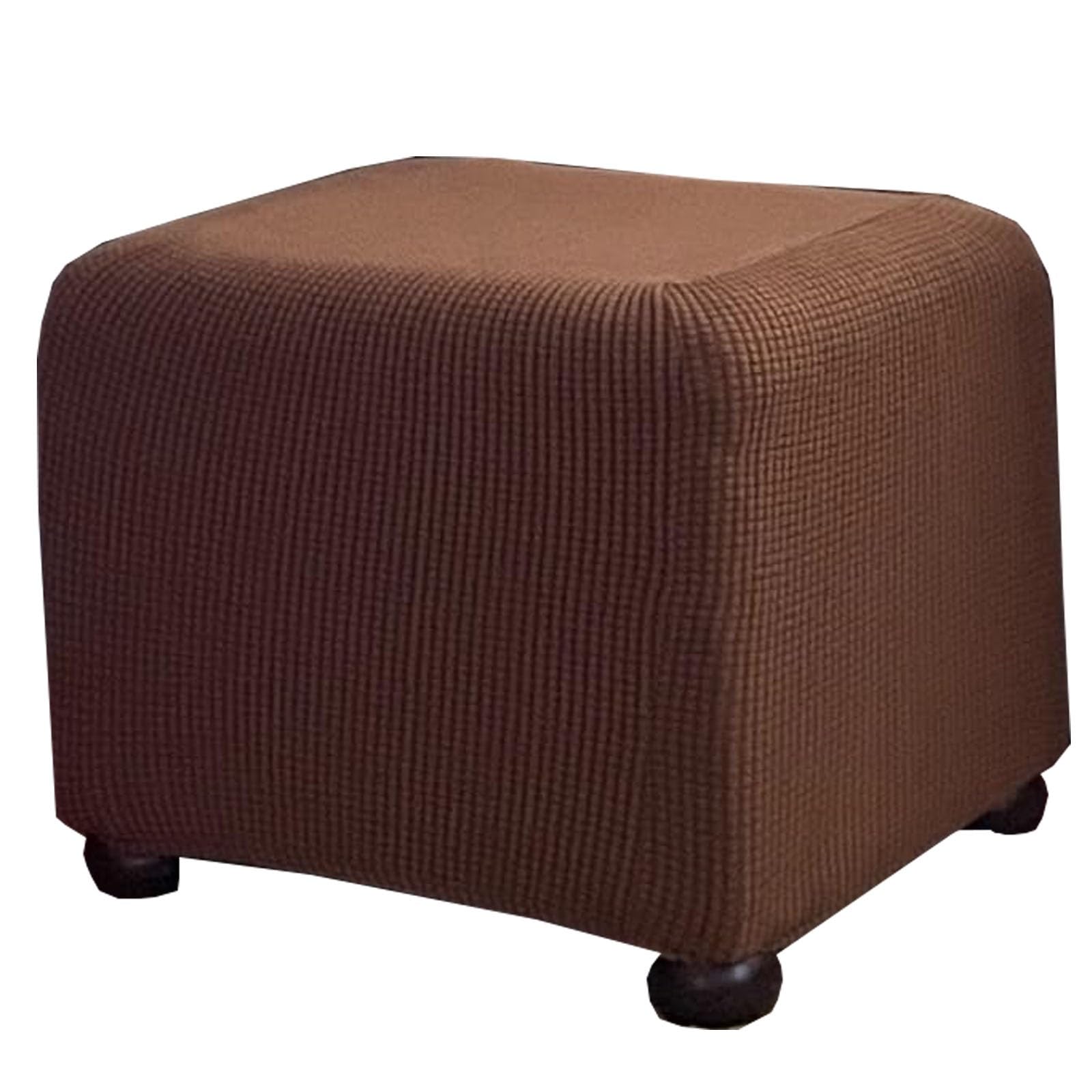 Miecoae Stretch Fabric Ottoman Cover Square Foot Stool Covers Rectangular 10 14 16 18 20 22 26 30 32 34 35 38 in Stool Cover Furniture Covers(C3,78-98x68-78x35-45)