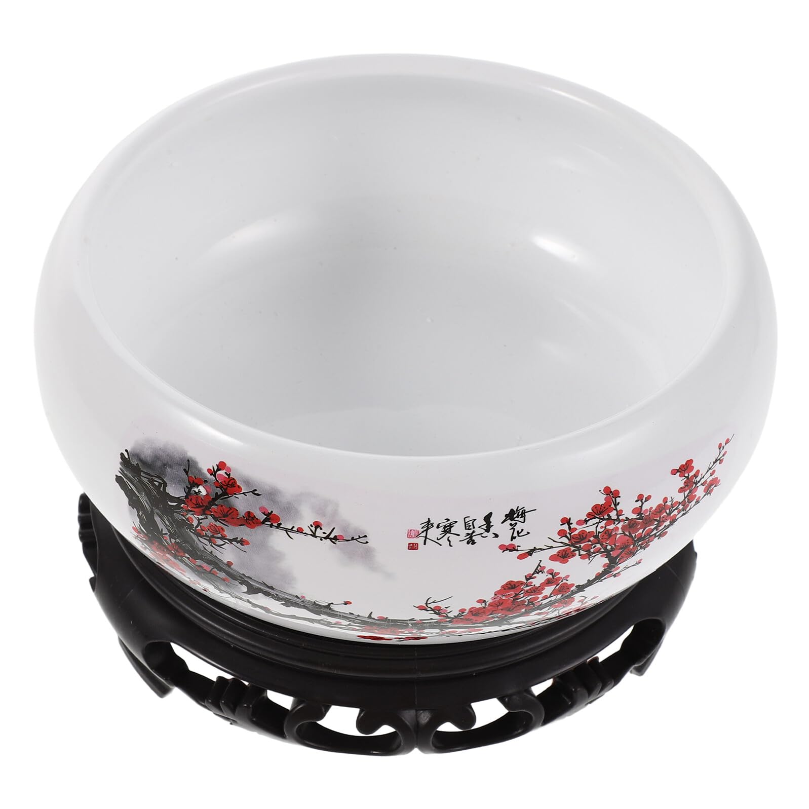 Pot en céramique blanche avec soucoupe pour éviter la pourriture des racines