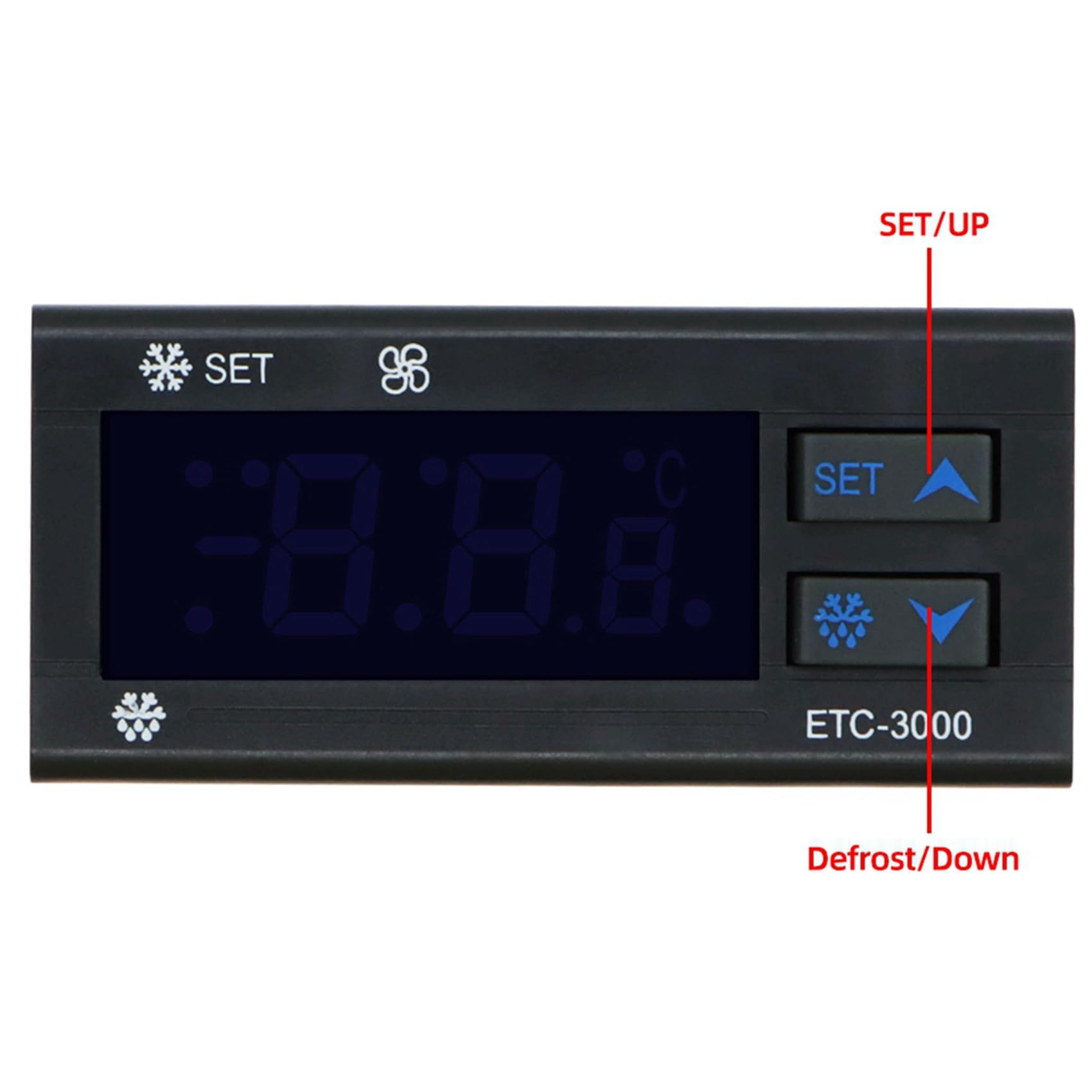 4X Mini Refrigerador con Controlador de Temperatura ETC-3000 Termostato Regulador Termorregulador Dual Sensor 220V 40% de Descuento