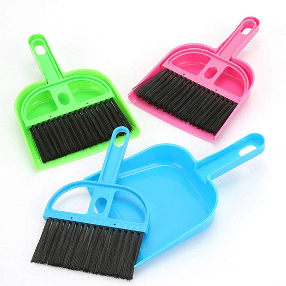 Shopfork Cage Cleaner for Guinea Pigs Hamsters Chinchillas Rabbits Reptiles Hedgehogs and Other Small Animals Mini Dustpan and Brush Set Cleaning Tool for Animal Waste (Multicolour) (B09MF834NJ) Amazon Price History, Amazon Price Tracker