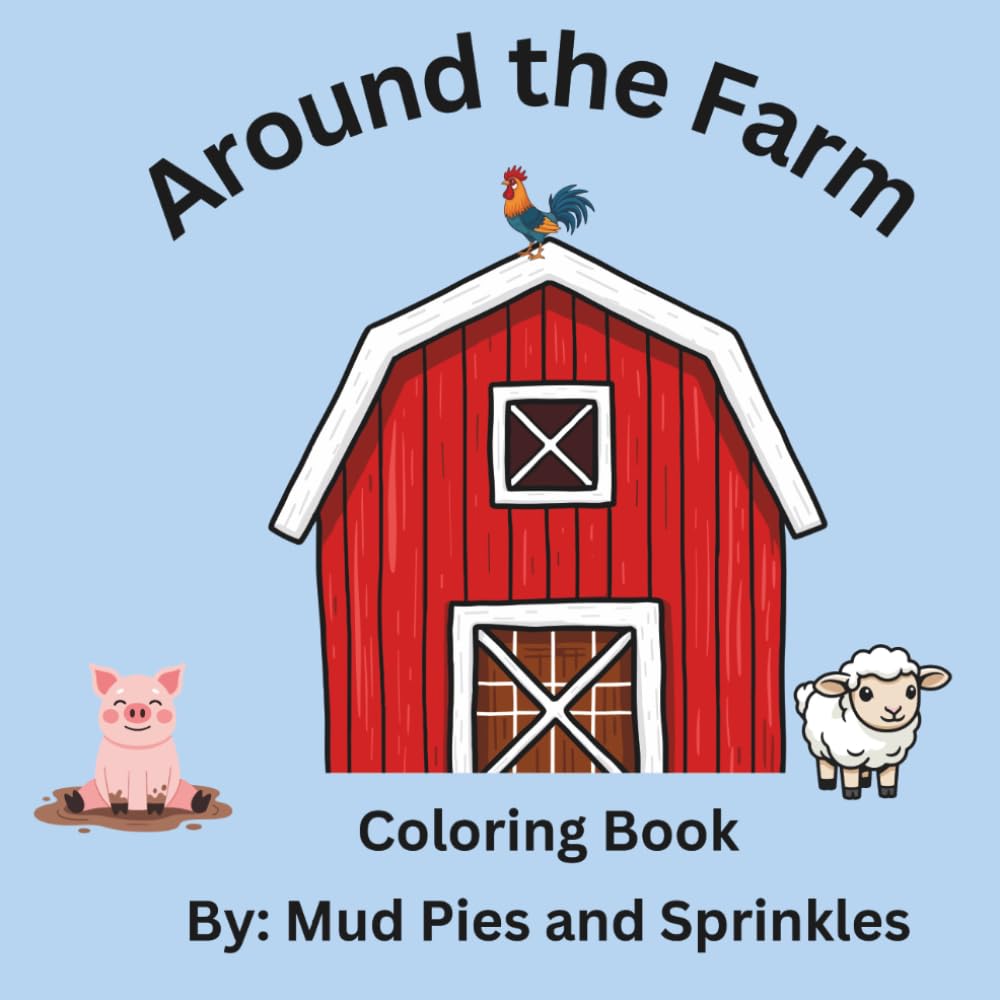 Around the Farm Coloring Book
