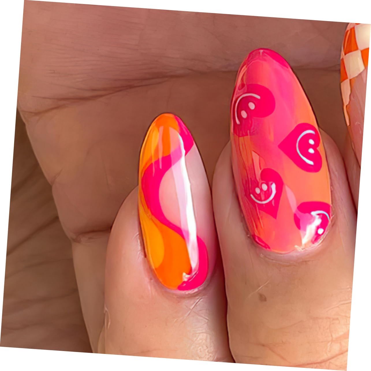 FRCOLOR 144 Pz Finte Di Frutta e Verdura Consigli Per Finte Manicure Finte Finte Con a Frutta Pressione Media Sulle Kit Per Materiale Abs