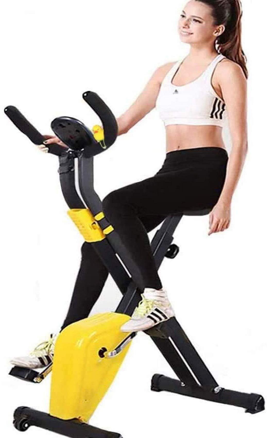 Rower do jazdy na rowerze halowym – mini składany rower spinningowy do domowego fitnessu, regulowany opór i oszczędność miejsca konstrukcja dla skutecznych treningów cardio