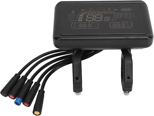 Pantalla LCD de bicicleta eléctrica Velocidad Engranaje Indicador Modo de potencia Medidor Panel Pantalla Reemplazo para Bicicletas Eléctricas