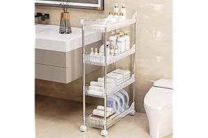 4-Tier Rolling Utility Cart - Keep Your Space Clear