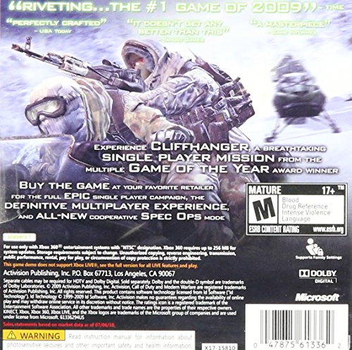 Image of Call of Duty Modern Warfare 2 Cliffhanger Demo