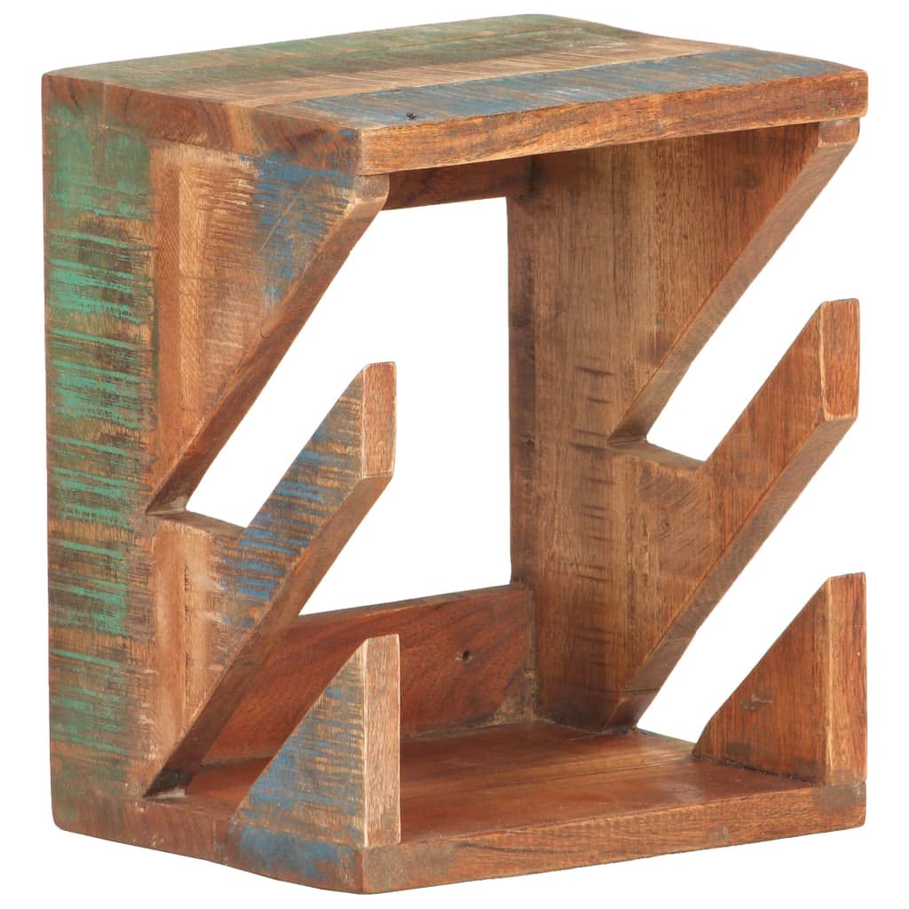 Deskorolka uchwyt ścienny z litego drewna pochodzącego z recyklingu 25 x 20 x 30 cm na 2 deskorolki, ręcznie wykonany, montaż ścienny, schowek, garaż, piwnica, kolekcja skate