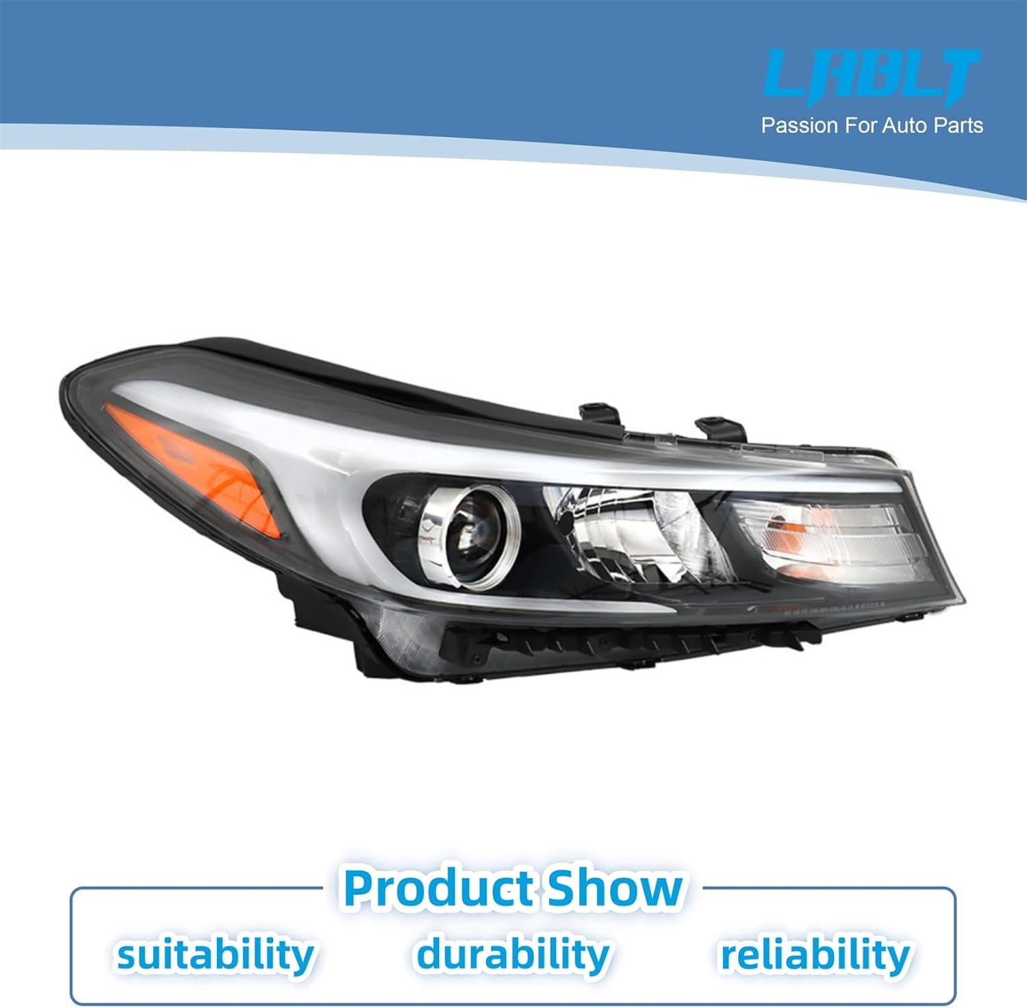 LABLT Headlight Headlamp Assembly Passenger Side Right RH Replacement for Forte 2017 2018 Replacement for KI2503201