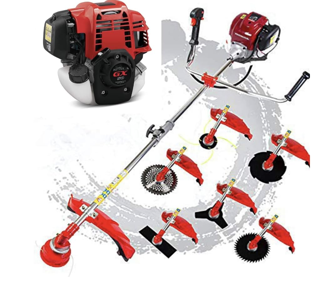 Amazon.com : GX50 Brush Cutter 7 in 1 Lawn Mower Pruner 4 Stroke