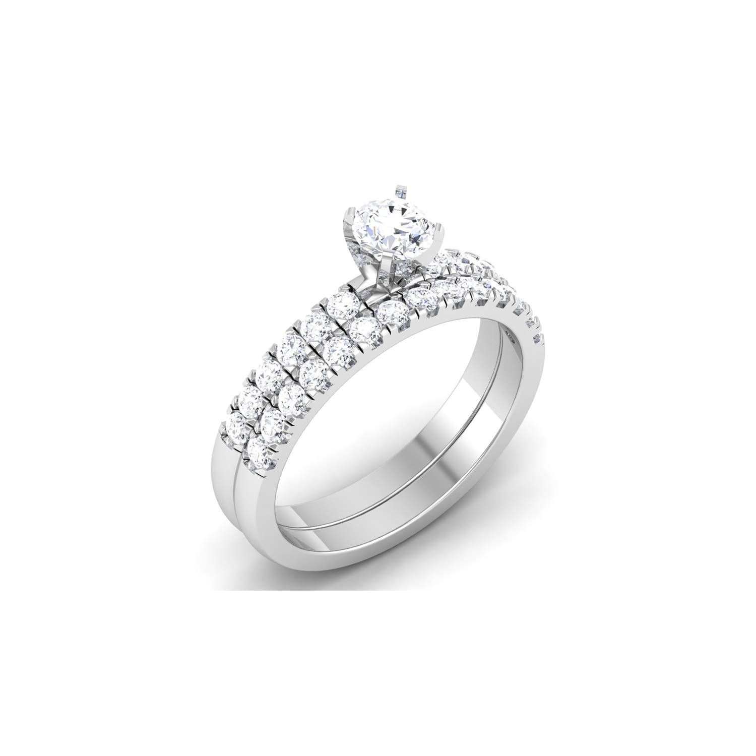 avsar 14k (585) White Gold Ring for Women-picture-40