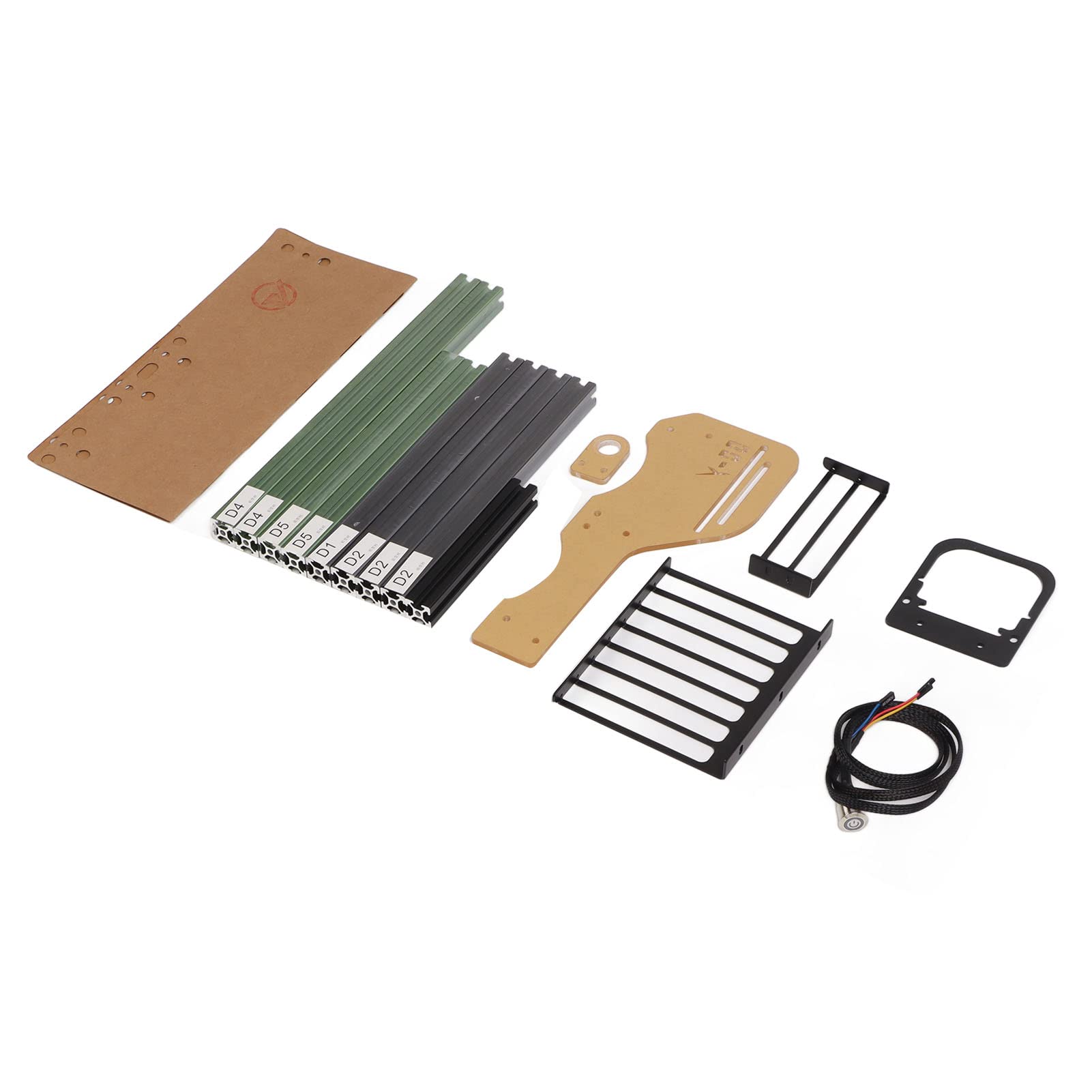Aluminum Open Computer Case Bracket, Large Internal Space (#1) | Eccellente dissipazione del calore, adatto al fai da te, supporta ATX, M ATX, ITX, robusta struttura in alluminio