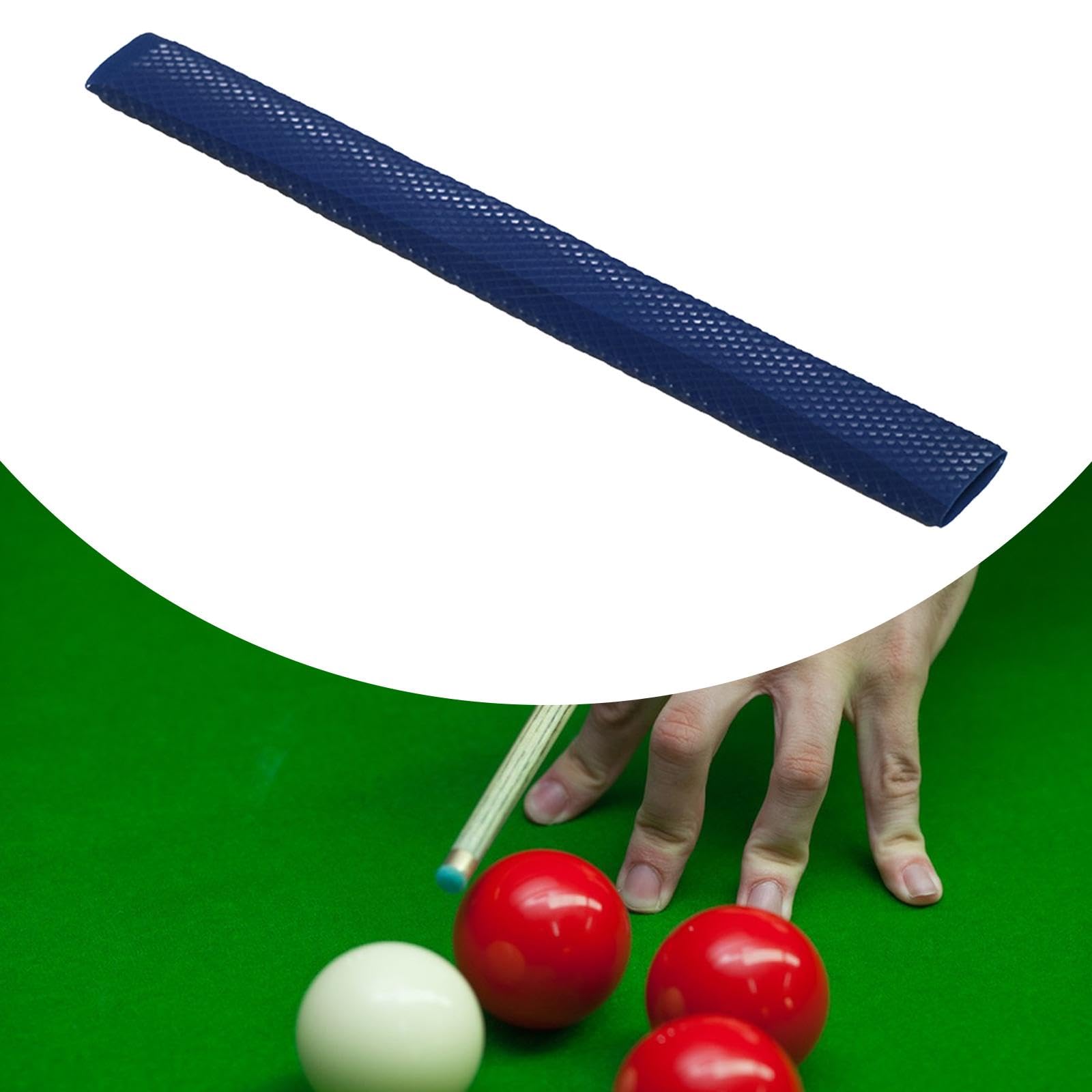 kowaku Pool Cue Handle Grip Cue Butt Sleeve Portable Billiards Accessories Fashion 11.81inch Length Lightweight Rubber Tubing Sleeve, Blue