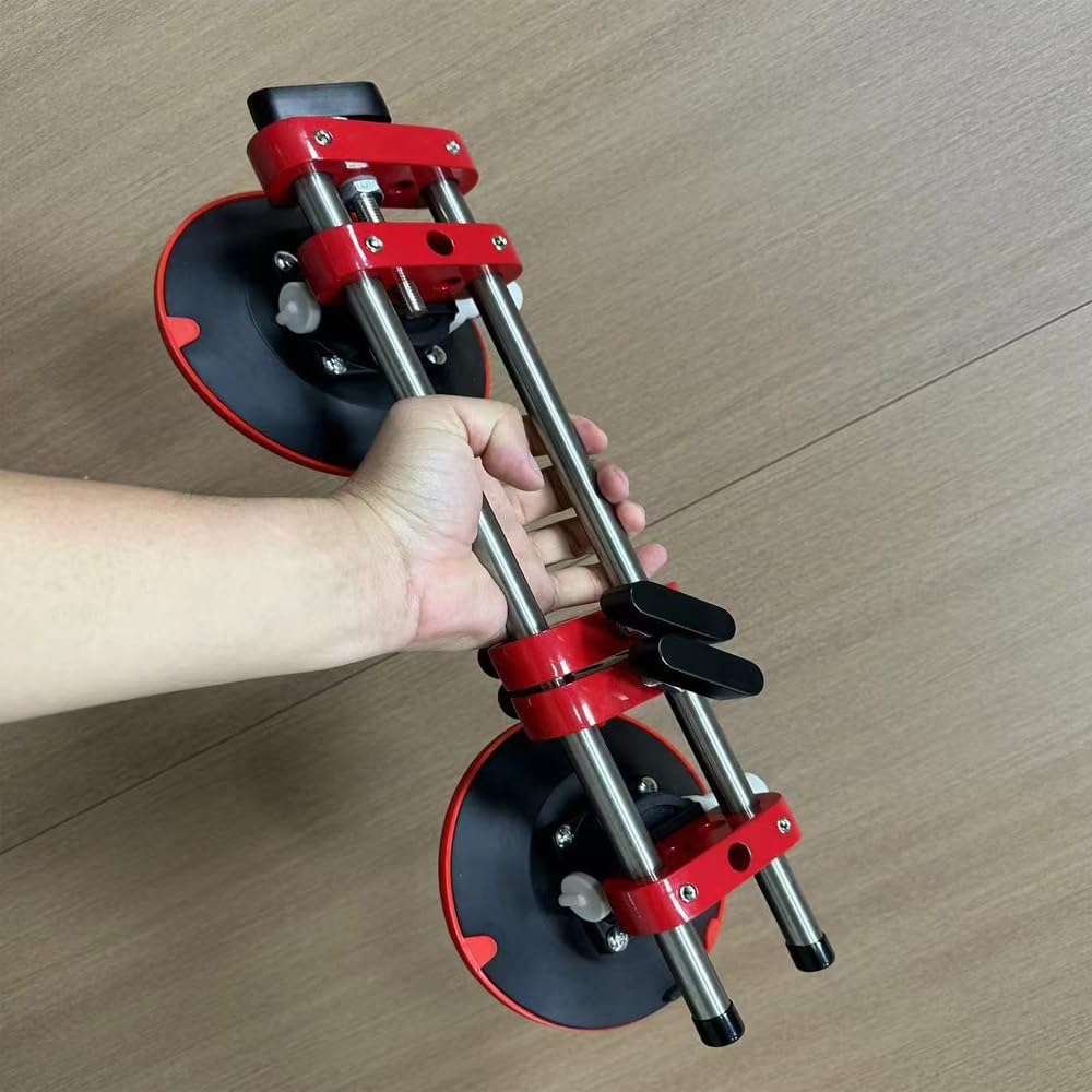 2 PCS Seam Setter Tool with 6 Inch Vacuum Suction Cups Granite Seam Setter Joining & Leveling Aid for Solid Countertops, Quartz Slabs, Granite, Marble, and Tile Gap Regulation