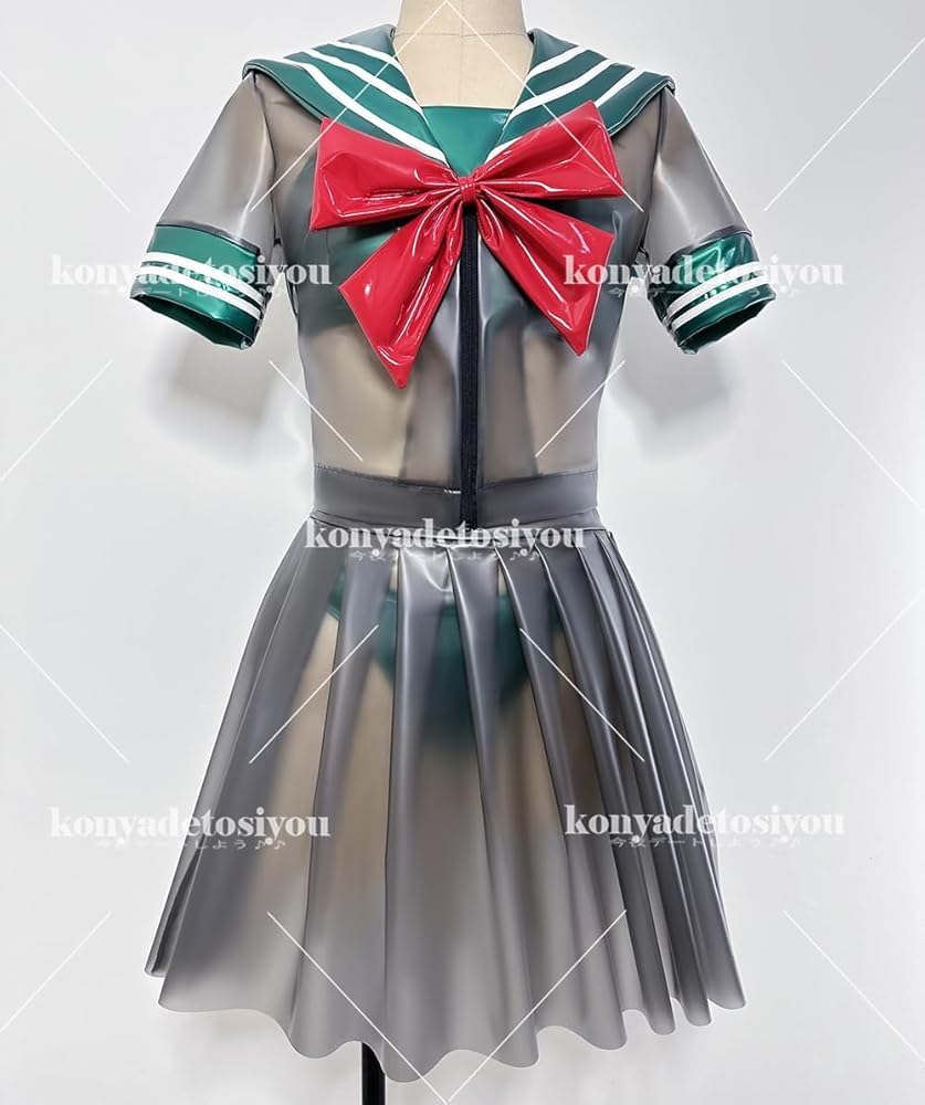 Amazon.co.jp: 【真銀 】超原版# 黒&緑 超光沢 スケスケ 可愛い