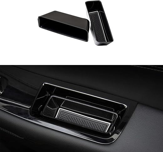 MICROCK Front Door Handle Pocket Organizer Side Storage Box Insert Glove for Ford Edge 2015 2016 2017 2018 2019 2020, 4pcs