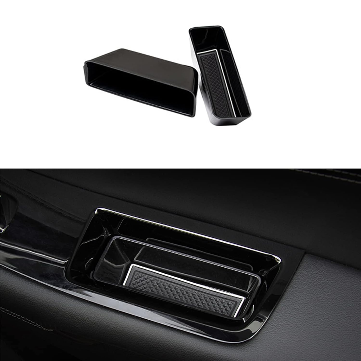 MICROCK Front Door Handle Pocket Organizer Side Storage Box Insert Glove for Ford Edge 2015 2016 2017 2018 2019 2020, 4pcs - Review, Price and Buying Guide