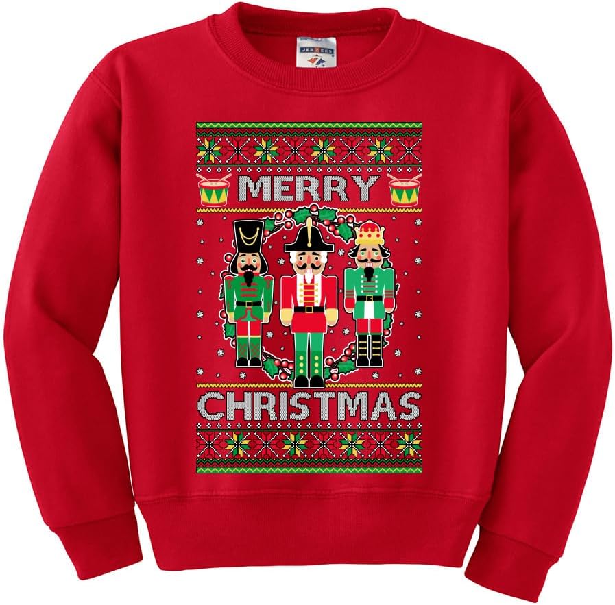 I Paused My Game to Be Here Ugly Christmas Sweater Unisex Boys Girls Crewneck Sweatshirt