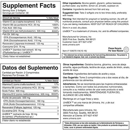 Univera Rhythmatix, Cardiovascular Health Supplement, Support Healthy Blood Circulation, Maintain Healthy Vein Structure, Improves Heart Health, Capsules, 30-Day Supply #TOP1