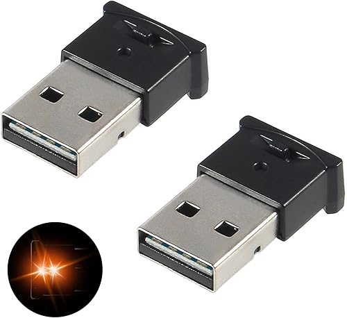 Miniatura 9 de AITIAO 2 mini luces LED USB, 8 colores ajustables y brillantes, iluminación interior LED RGB para automóvil, luz de ambiente inteligente DC 5 V, luz