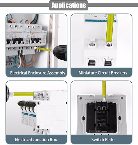 Miniatura 7 de Juego de 10 puntas de destornillador Phillips magnéticas PH2 especiales ranuradas para electricistas, brocas largas #2 Phillips con cabeza de