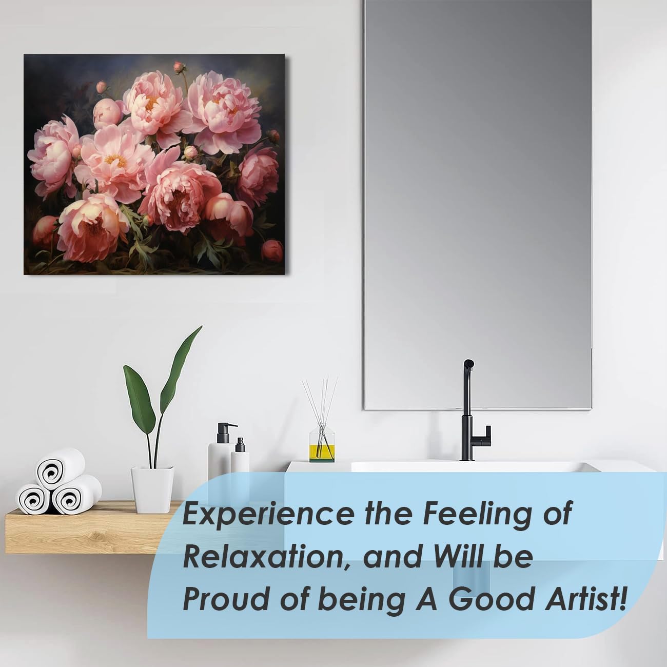 CENGLIS Peinture à L'huile En Forme De Tête De Raton Laveur Teinte