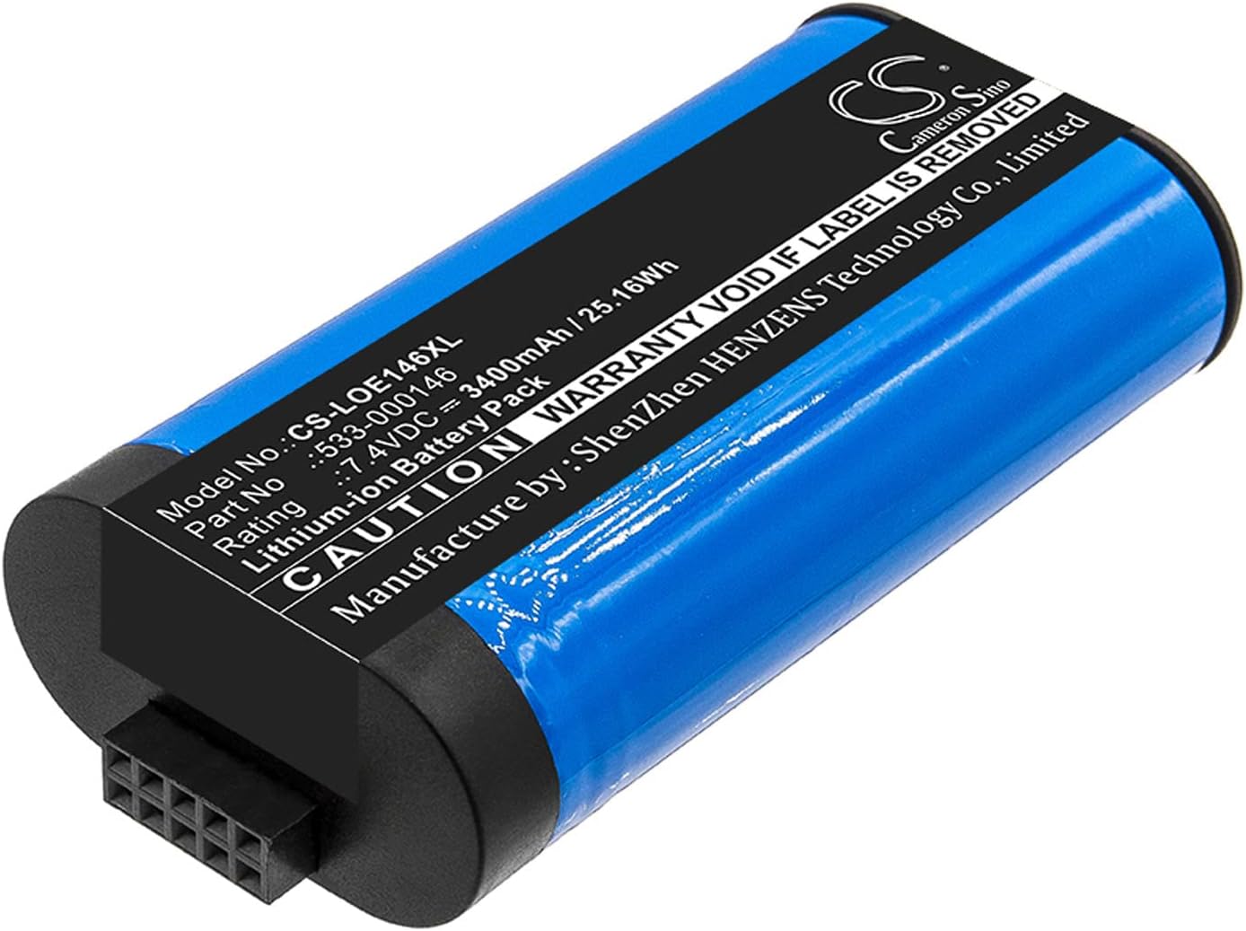 Cameron Sino Battery for Logitech 084-000845, 984-001362, Megaboom 3, S-00171, Ultimate Ears Megaboom 3 PN:Logitech 533-000146 3400mAh / 25.16Wh
