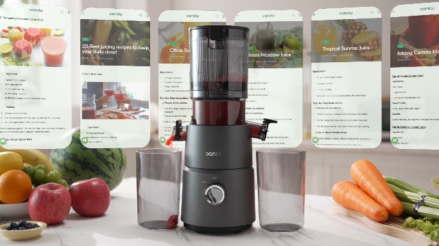 Canoly 2-in-1 Cold Press Juicer C03, Makes Juice & Nut Milk