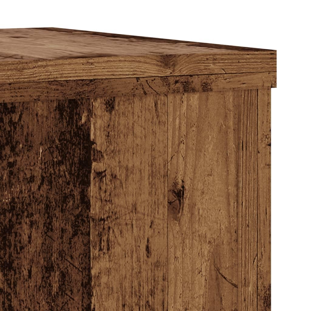 Stojak na rośliny 2 szt. 25 x 25 x 35 cm materiał drewnopochodny | Stabilna górna płyta, wypełniona piaskiem, odporna na wilgoć, ponadczasowe wzornictwo