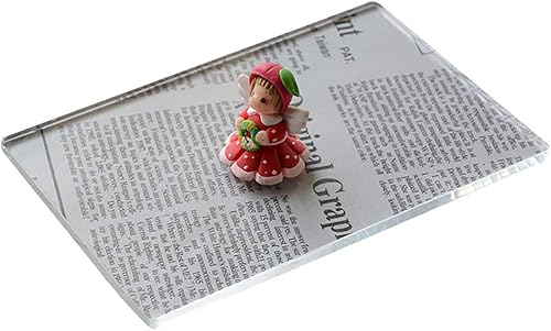 mofa Panel de plexiglás acrílico transparente de plástico transparente de hoja de plexiglás transparente, bricolaje y letrero ("6" X"4")