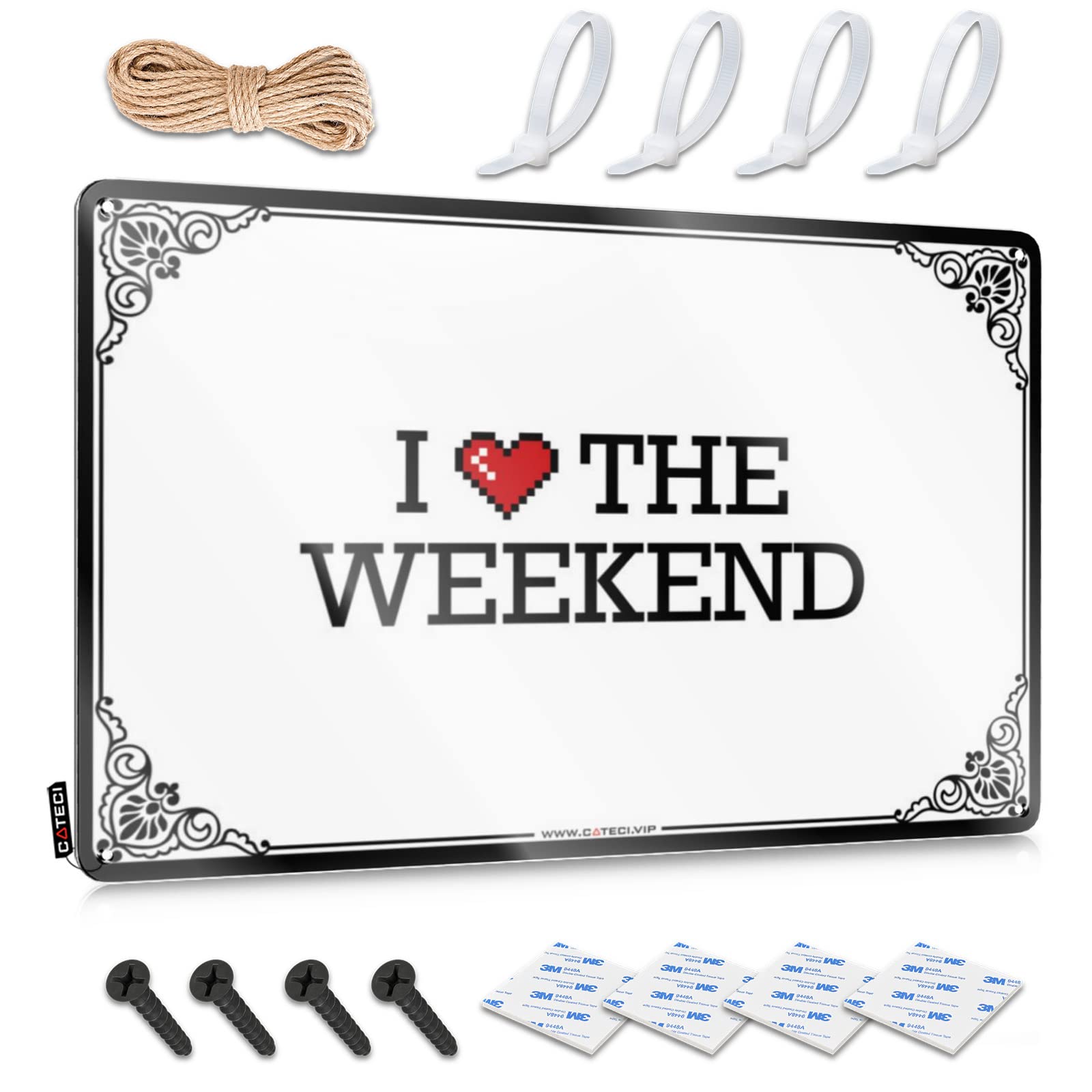 Cool Wall Art Lake House Decorations Ready To Hang - I Love The Weekend Soft Area For Farm(30X40CM)