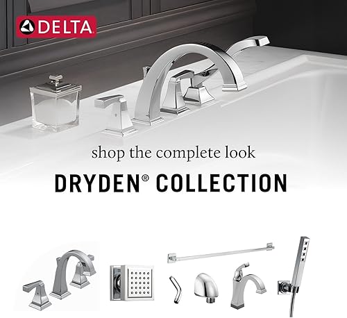 Miniatura 4 de Delta Faucet Dryden T4751-RB - Grifo de bañera romana con ducha de mano, juego de grifo de baño, manijas y ducha de mano, bronce veneciano