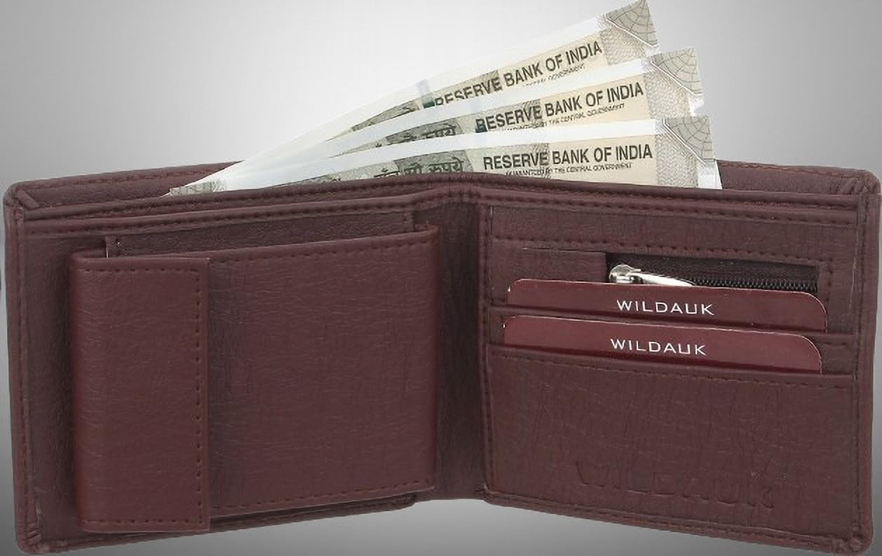 Men Casual, Evening/Party, Formal, Travel, Trendy Brown Artificial Leather Wallet (11 Card Slots)-WA BR-CH-AL_009-image-29