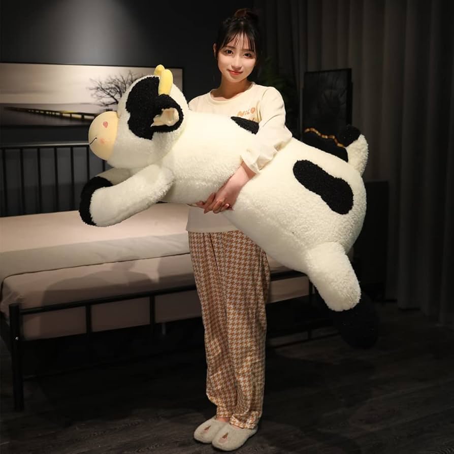 Amazon.co.jp: yousyu 牛ぬいぐるみ うし抱き枕 特大ウシ 可愛い