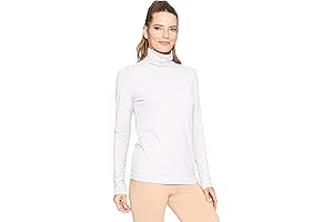 STRETCH IS COMFORT Women's and Plus Relaxed and Regular Fit Turtleneck