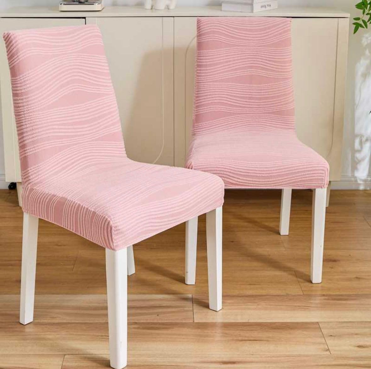 Orange Jacquard Chair Covers - Stretch & Protect! -22