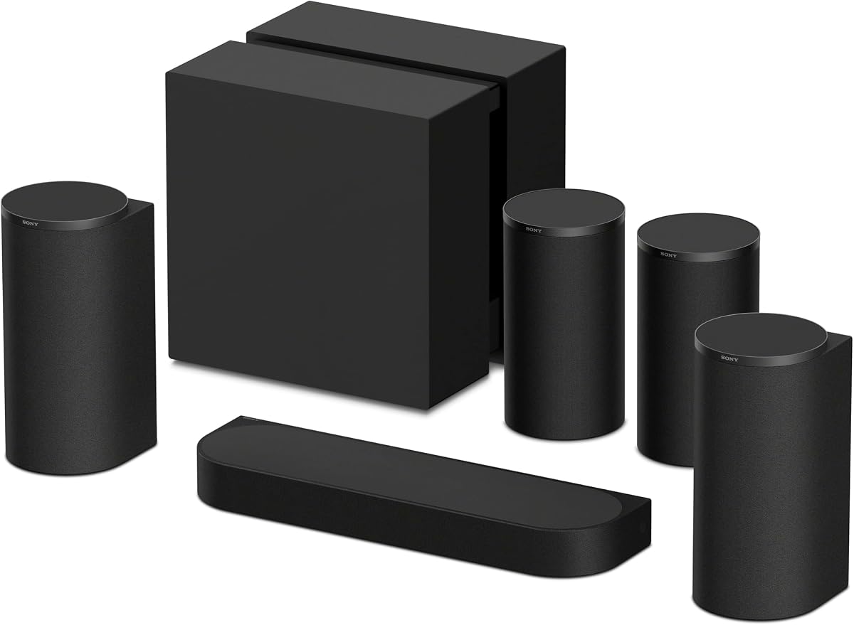Sistema de audio de cine en casa BRAVIA Theatre Trio (HT-A8) con subwoofer inalámbrico premium Sub 9 (SA-SW9) y paquete de 9 parlantes traseros inalámbricos traseros (SA-RS9)