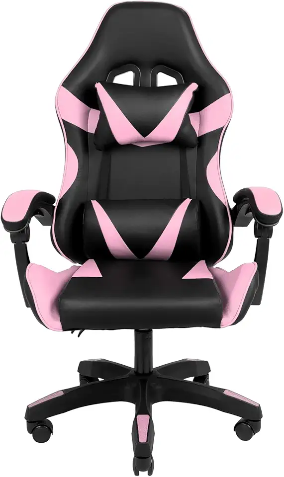 Cadeira Gamer Sniper Preta e Rosa Healer