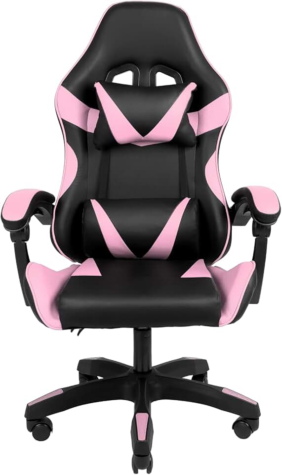 Cadeira Gamer Sniper Preta e Rosa Healer