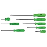 Performance Tool W904GN High Visible Screwdriver Set, 8-Piece, Green