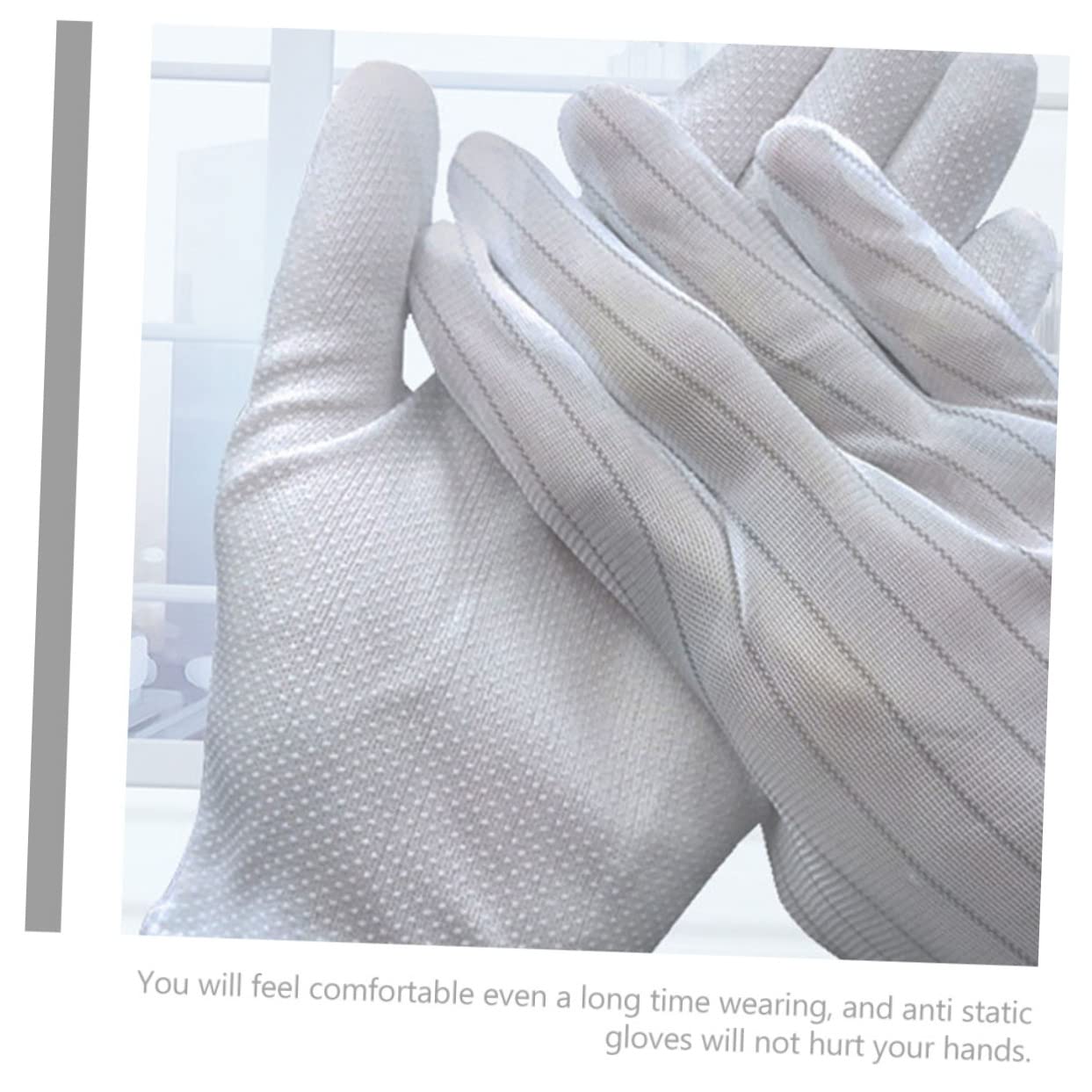 5 Pares De Guantes Mecánicos Para Trabajos Estáticos Para Reparación De Electrónica 10 Pares