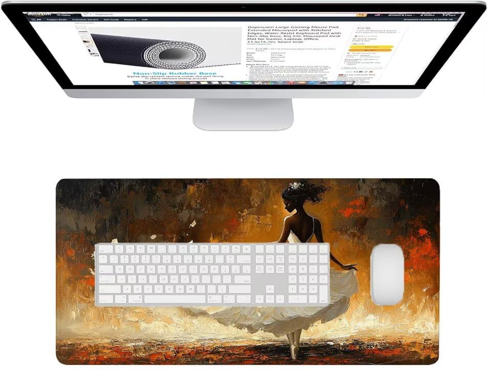 Mouse pad étanche grand format tapis de souris antidérapant pc