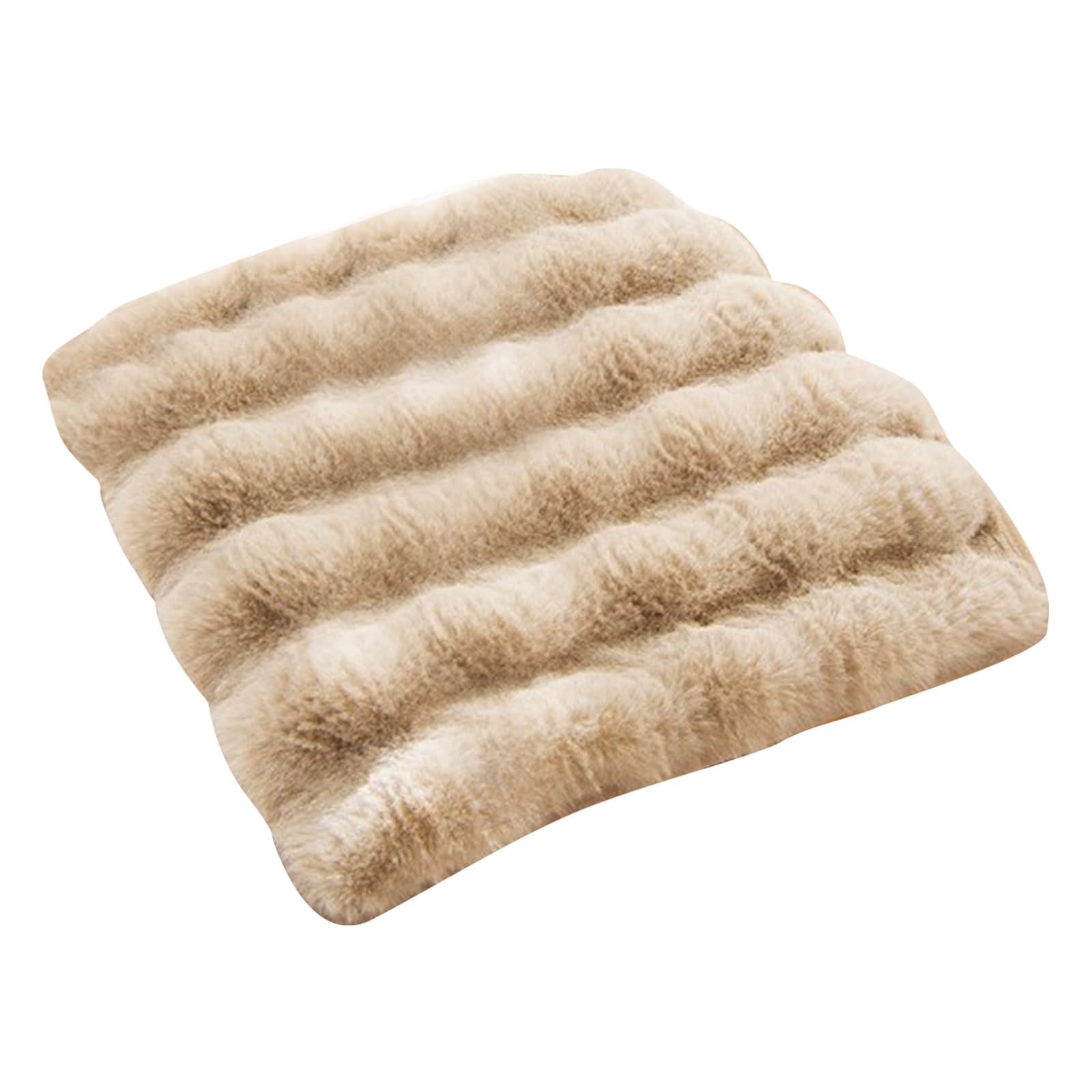 Tsophreniq Plushes Rabbits Chair Cushions Thickened Warm Square Seats Pad Comfortable for Chair AntiSlip Functionality Plushes Rabbits Seat Cushions