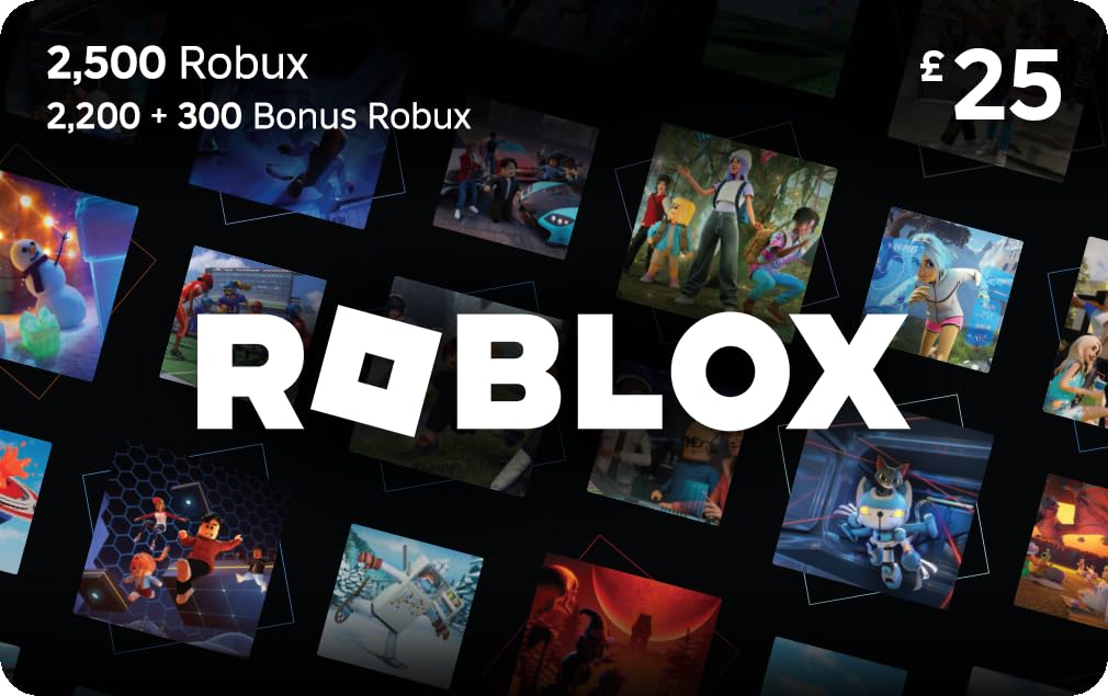 Roblox Digital Gift Card - 2 500 Robux [Includes Exclusive Virtual Item] [Online Game Code]