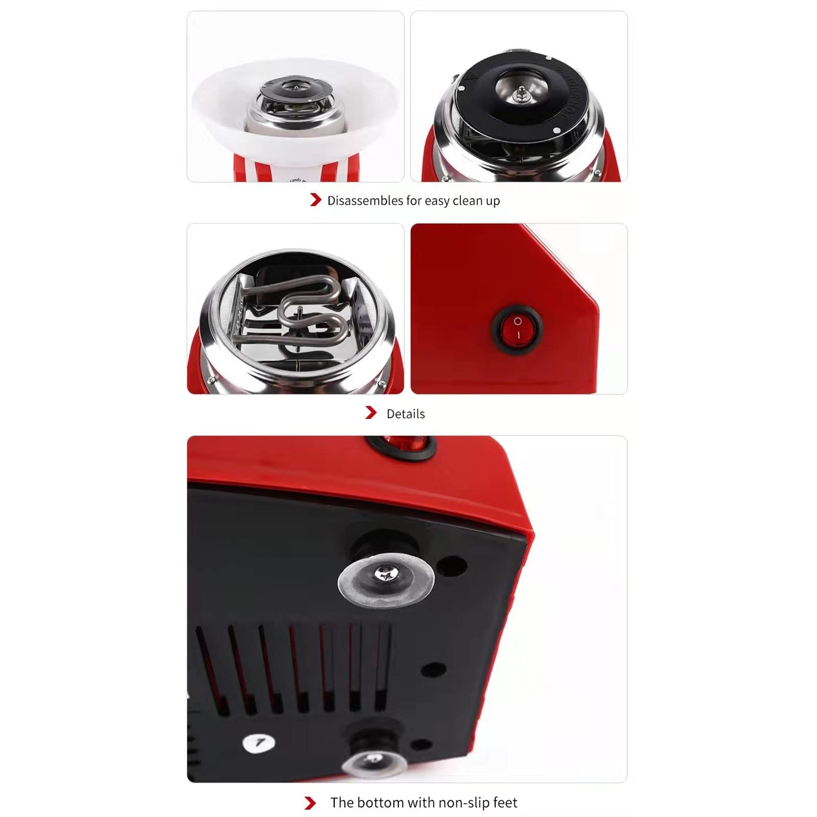 Máquina De Algodón De Azúcar Para Niños, Mini Máquina Eléctrica Portátil De Algodón De Azúcar Para Cumpleaños De Niños, Fiestas Familiares, Bodas