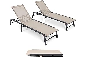 Aluminum Outdoor Chaise Lounge Set: Refined Relaxation for Sun-Soaked Bliss