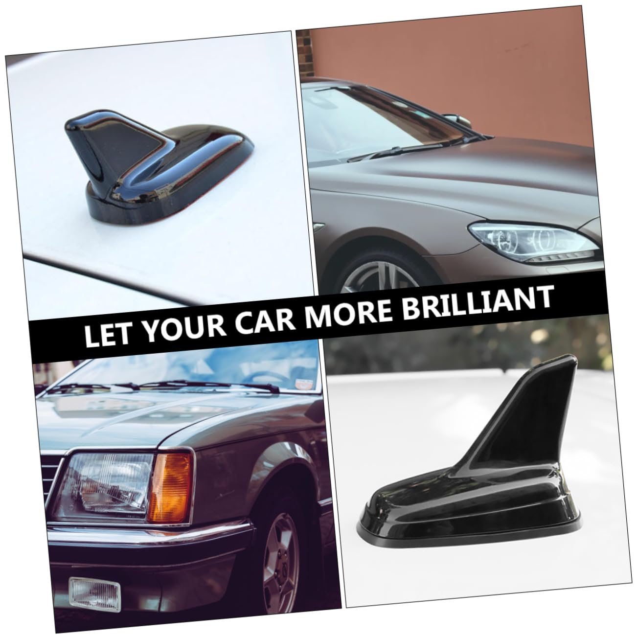 OSALADI 3piezas Antena De Radio para Coche Aleta y Fácil De Instalar Accesorio De Estilo para Techo Compatible Seat y