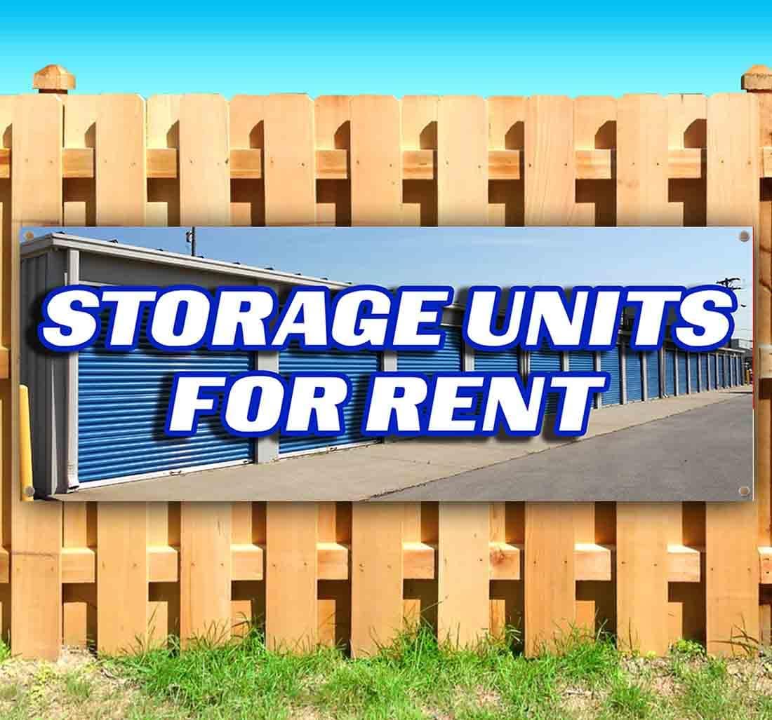 Storage Units for Rent Banner 13 oz | Non-Fabric | Heavy-Duty Vinyl Single-Sided with Metal Grommets