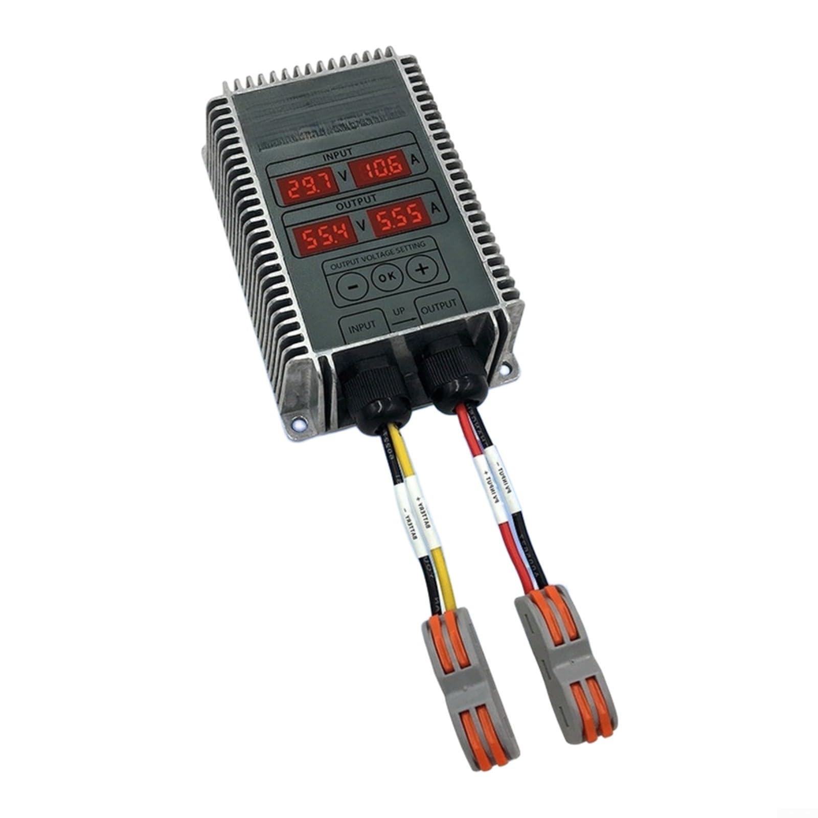 Regolatore di carica solare MPPT 24-85 V, 99% di efficienza di tracciamento, impermeabile per pannelli da 200 W/300 W/400 W, alloggiamento in alluminio, senza ventola, per alimentazione esterna
