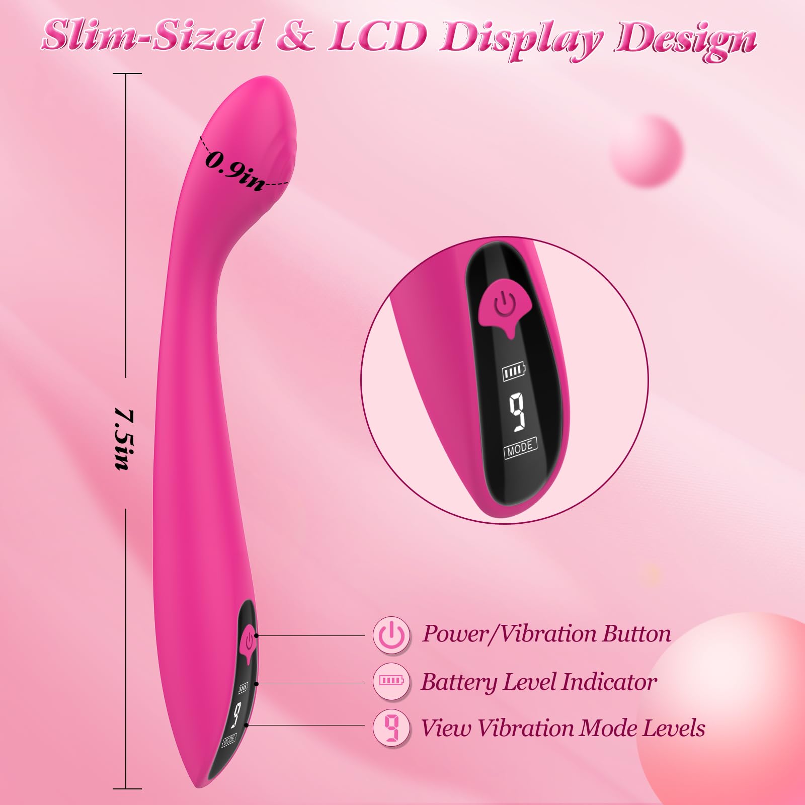 Sex Toýs Femminile Vibratore - Dildo vibrante per donne e coppie, set di giocattoli erotici maschili Gay Liver Gate Plug con 9 modelli di vibrazione, stimolatore del clitoride e del punto G