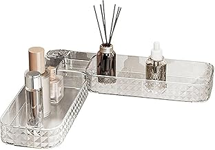 رف دش مثبت على الحائط لاصق - ارفف حمام فاخرة قابلة للطي 180 درجة لحوض الغسيل جل الاستحمام وجل وفرشاة الاسنان